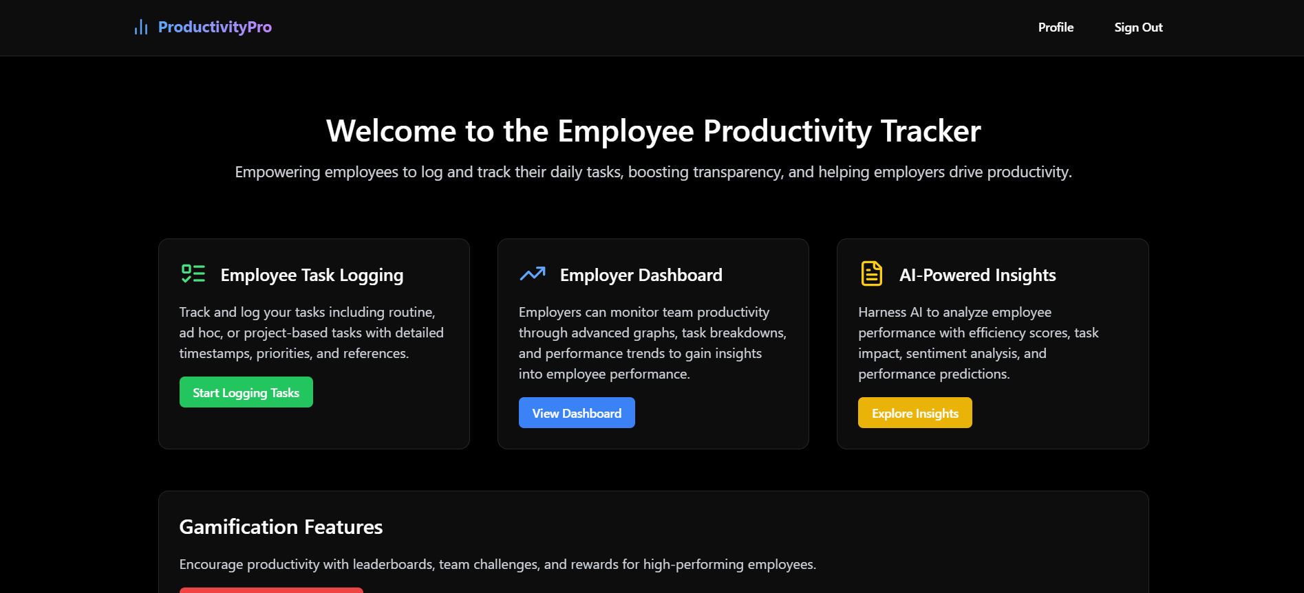 Employee Productivity Tracker